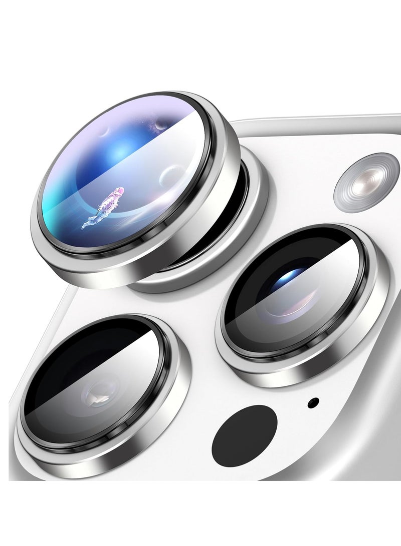 Camera Protection for iPhone 16 Pro/16 Pro Max Camera Lens Protective Film, Convex Platform HD Tempered Glass + Aluminium Ring Camera Protection for iPhone 16 Pro/16 Pro Max Camera Protector  - Image 1