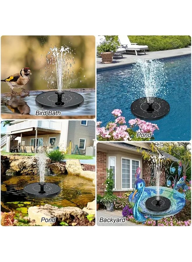 Solar Bird Bath Fountain with 1 4W Pump IPX8 Outdoor Garden Decor - Image 5