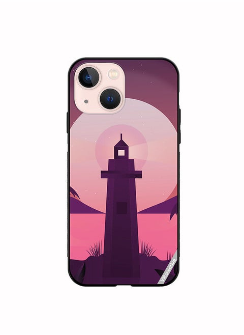 Protective Case Cover For Apple iPhone 14 Plus Lake House Design Multicolour