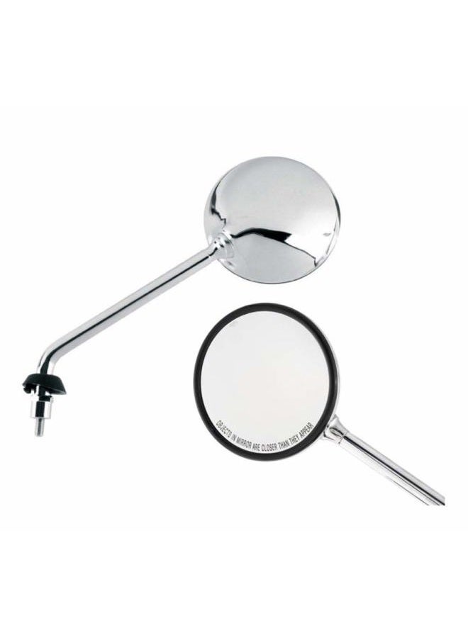 Piaggio Vespa OEM Left Rear View Mirror CM073407 for Vespa: Granturismo 200, GTS 250, GTS 300 Super ABS | Vespa LH Mirror # CM073407(chrome) - Image 1