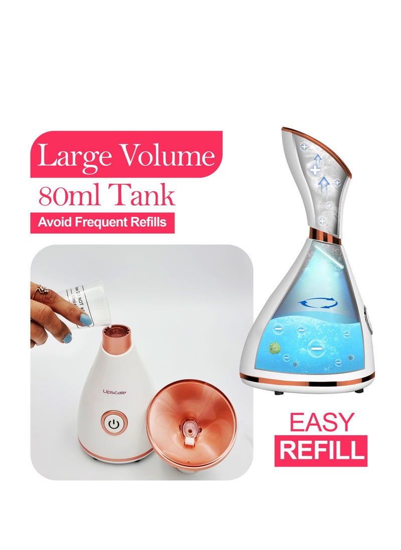 UPSCALE Steamer for Face| Steamer Pot| Steamer for inhaler|Steamer for Cold|Multifunctional Facial steamer| Steam Sauna| Portable Vaporizer| With Aroma Therapy and Humidifier  - Image 5
