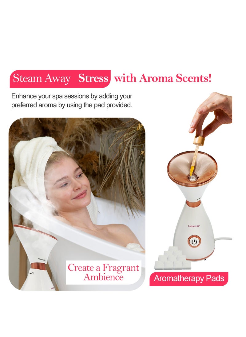 UPSCALE Steamer for Face| Steamer Pot| Steamer for inhaler|Steamer for Cold|Multifunctional Facial steamer| Steam Sauna| Portable Vaporizer| With Aroma Therapy and Humidifier  - Image 4
