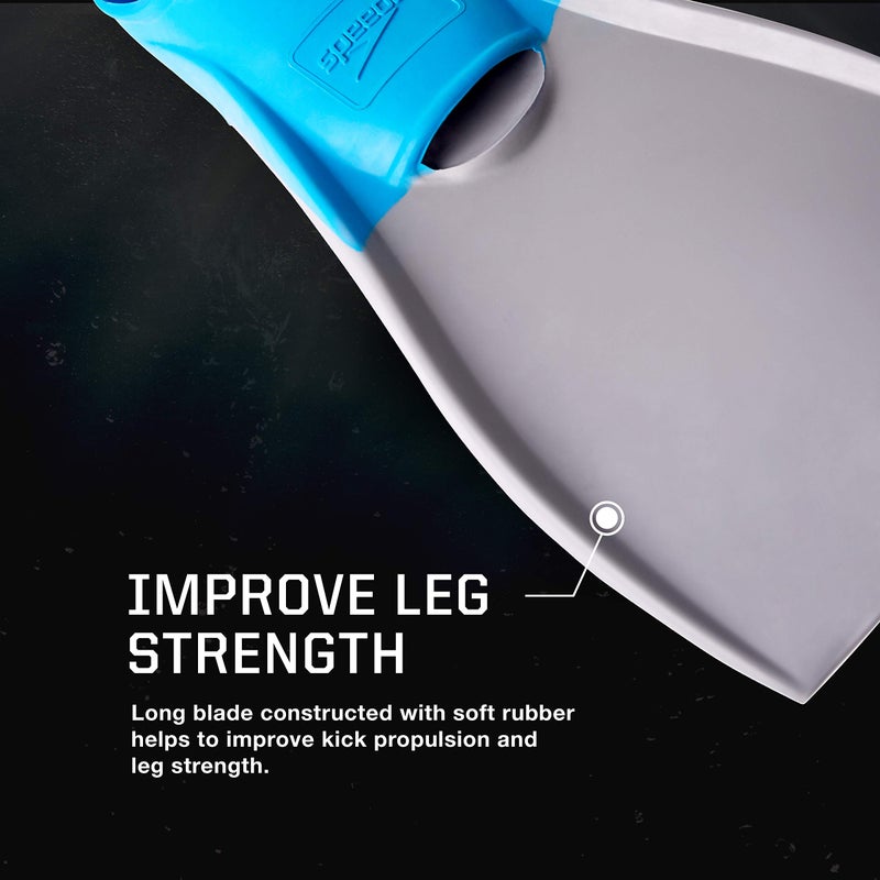 Speedo Unisex-Adult Swim Training Fins Rubber Long Blade - Image 3