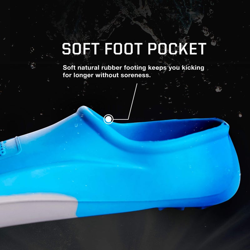 Speedo Unisex-Adult Swim Training Fins Rubber Long Blade - Image 4