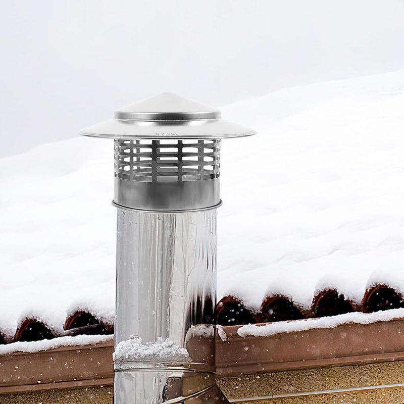 Gadpiparty Chimney Rain Cap Roof Vent Protector Exhaust Hood Stylish Design Easy Installation for Outlets Ventilation Keeps Debris - Image 5