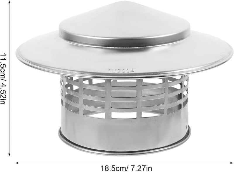 Gadpiparty Chimney Rain Cap Roof Vent Protector Exhaust Hood Stylish Design Easy Installation for Outlets Ventilation Keeps Debris - Image 2