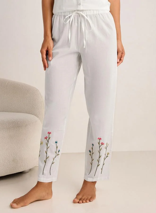 Splash FAV  Pyjama Set Button-Down Top and Pants Cotton for Women | Best Price UAE