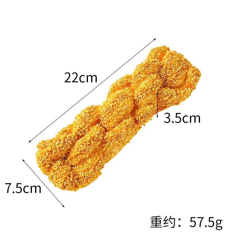 Realistic Caterpillar Bread Cake Model Medium Peanut Twist Bread 