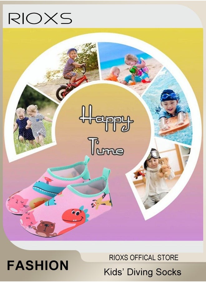 RIOXS Water Shoes Beach Socks For Kids, Toddler Baby Girls Boys Barefoot, Quick-Dry Non-Slip Swim Socks, Quick-Dry Non-Slip Diving Socks, Sports Shoes For Kid In Beach Swimming Pool Water Park  - Image 4