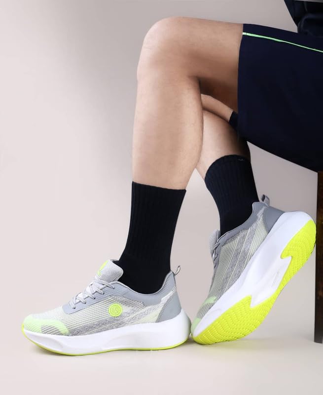 Bacca Bucci ZippyZest FlashRunners: High-Performance Sports Shoes with Ultra-Breathable Mesh, Energy-Responsive Cushioning, and Durable Grey - Image 2