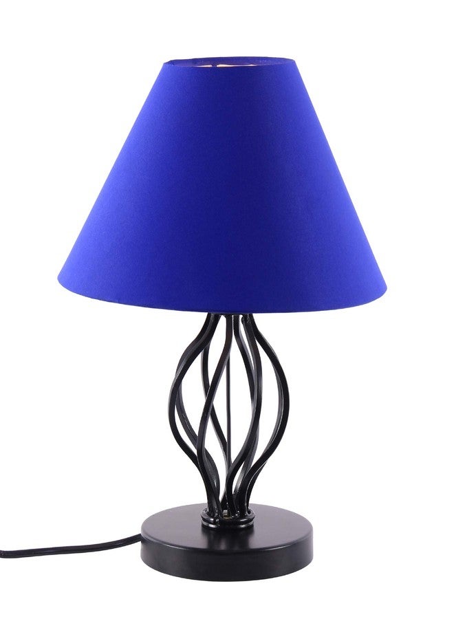 Devansh Blue Cotton Basket Table Lamp - Image 5