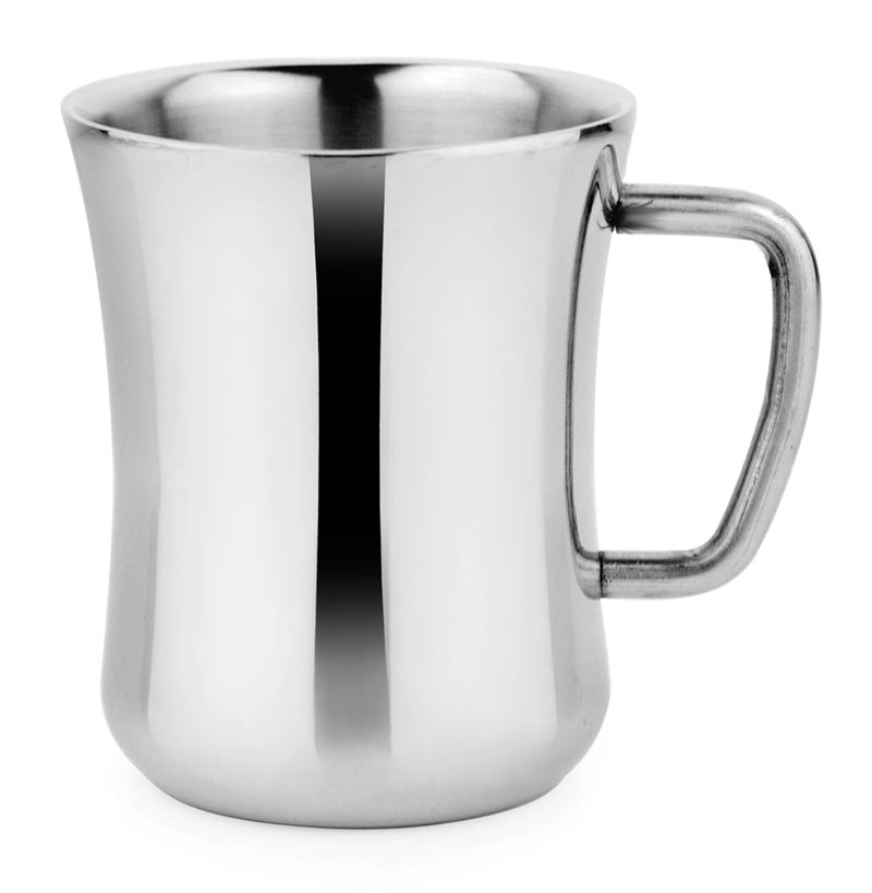 Prabha Stainless Steel Double Wall Insulated Plain Mugs - Set of 4, 200ml Capacity | Ideal for Home & Kitchen - Image 2