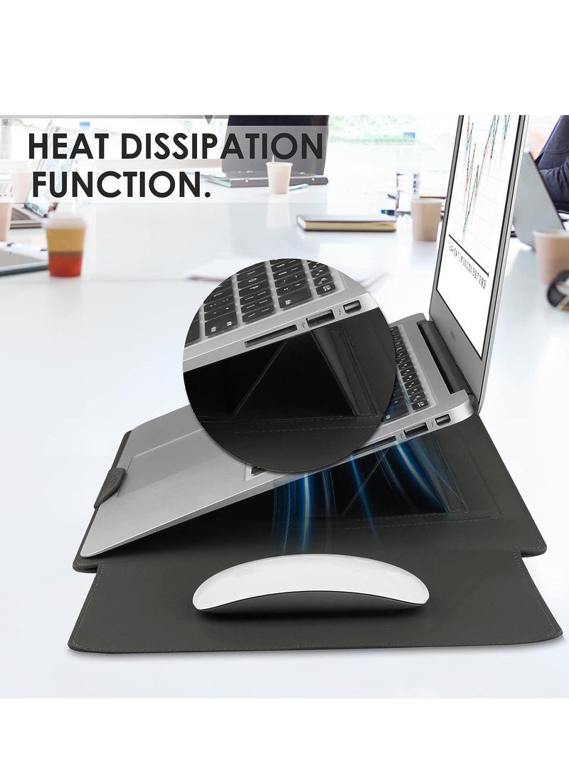 واي آند دي 13-14 Inch Laptop Sleeve Case Leather Bag - Image 3