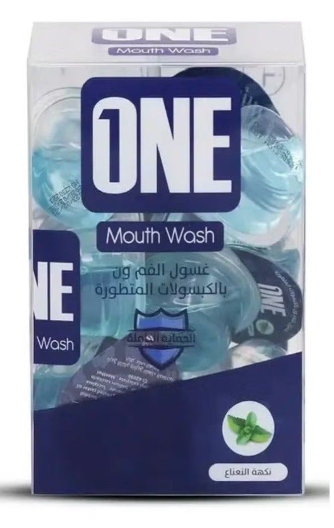 One The One Touch Advanced Mint Mouthwash 20 Capsules 15ml - Image 1