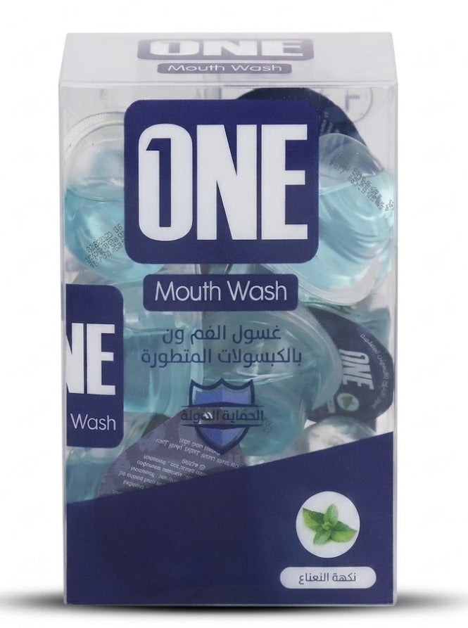 One The One Touch Advanced Mint Mouthwash 20 Capsules 15ml - Image 3