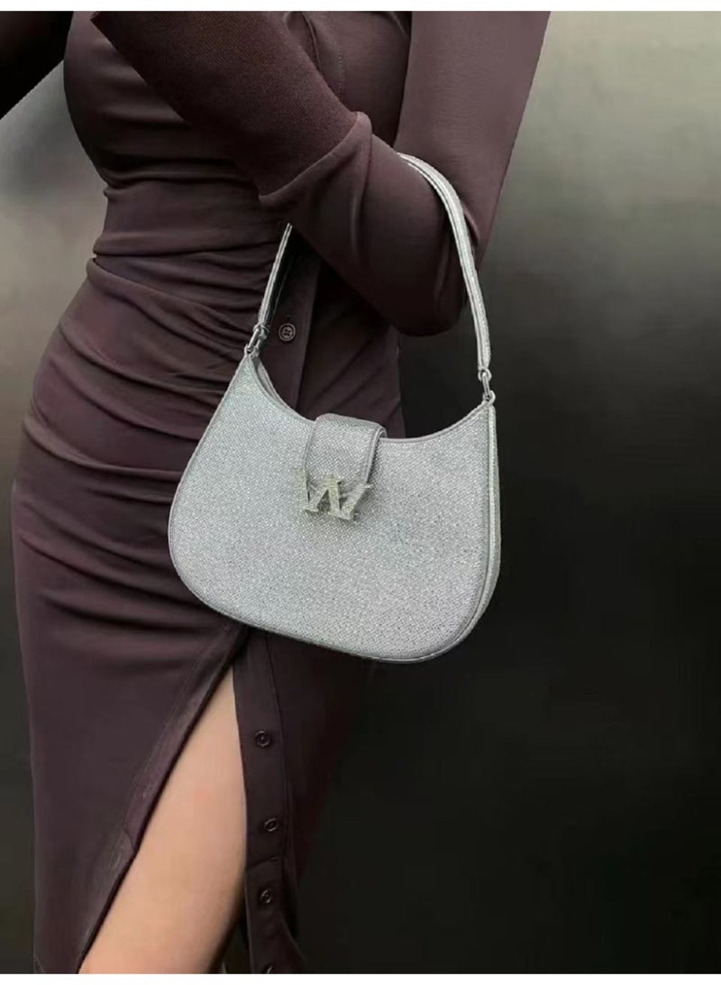 ALEXANDER WANG full rhinestone bag, all-rhinestone underarm bag - Image 3