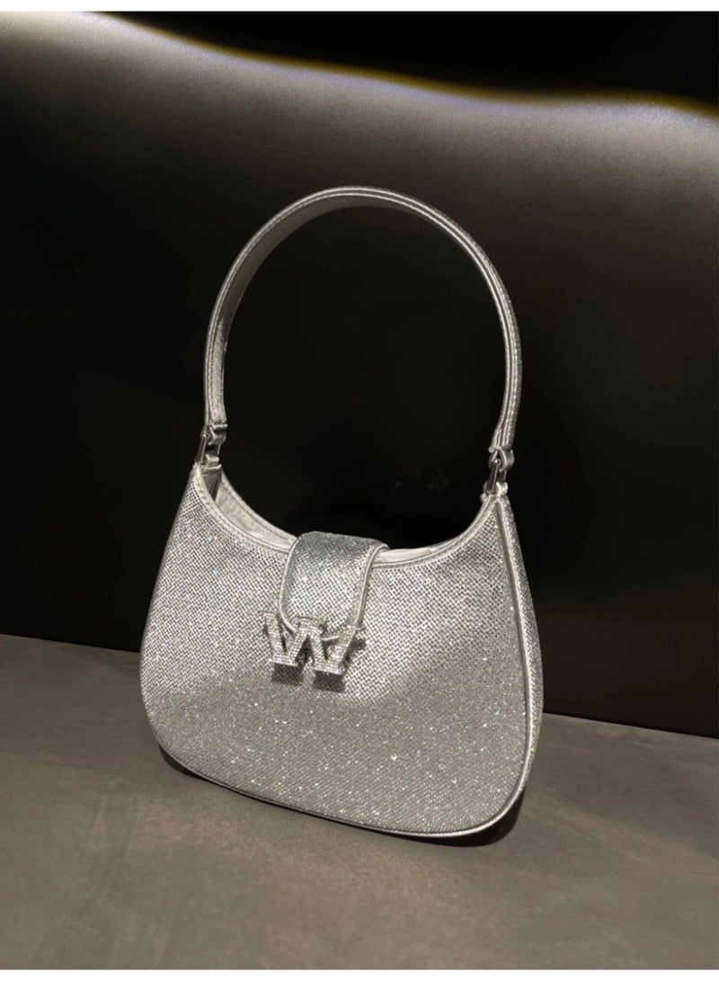 ALEXANDER WANG full rhinestone bag, all-rhinestone underarm bag - Image 5