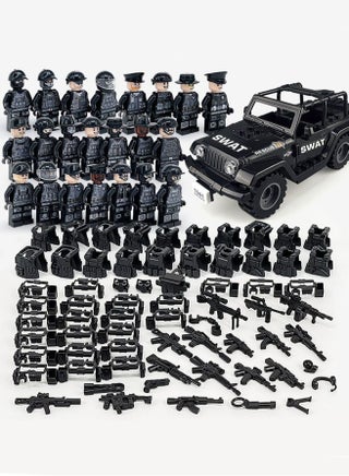Military Building Block Set Black Police Car Police Doll Small Particle Assembly Toy (22 Models Of Villains + Black Police Car) - pzsku/Z73CFDB73347FDEE6A30DZ/45/_/1721715441/a8742cf4-c969-403c-9472-2afe765e79c5