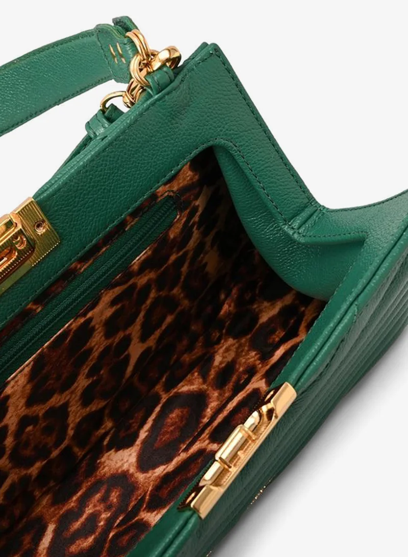 Carmen Steffens  Eucalyptus Green Quilted Shoulder Bag for Women | Best Price UAE