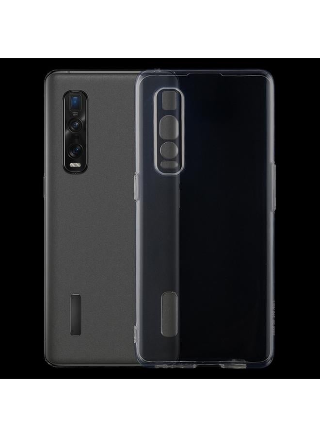 اس-توب جراب شفاف فائق النحافة لهاتف OPPO Find X2 Pro مصنوع من مادة TPU - Image 1