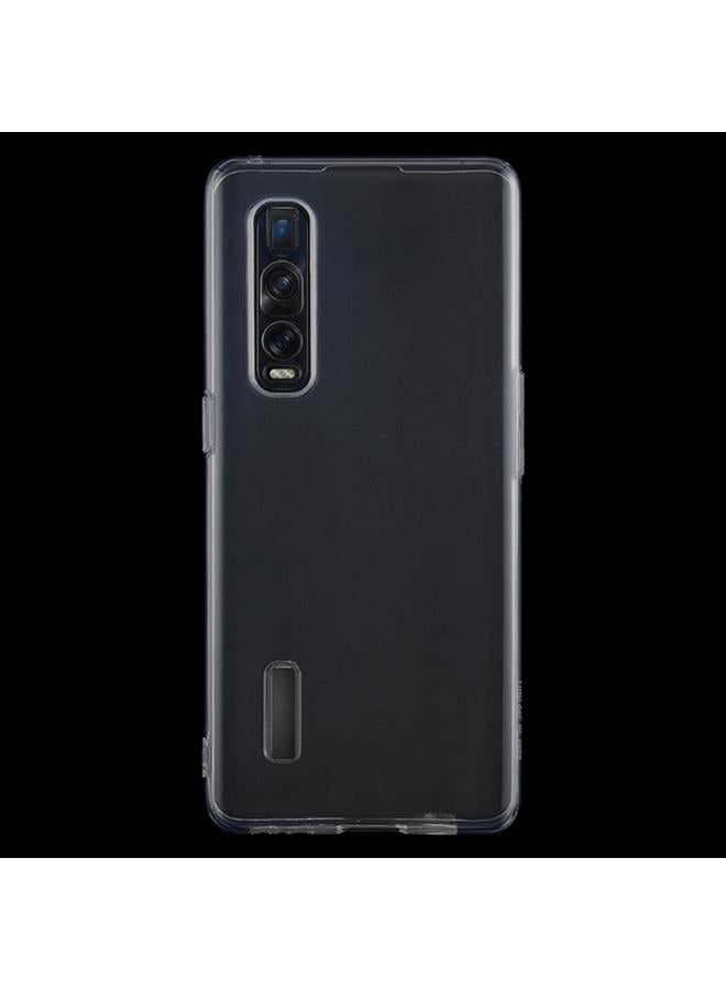 اس-توب جراب شفاف فائق النحافة لهاتف OPPO Find X2 Pro مصنوع من مادة TPU - Image 2