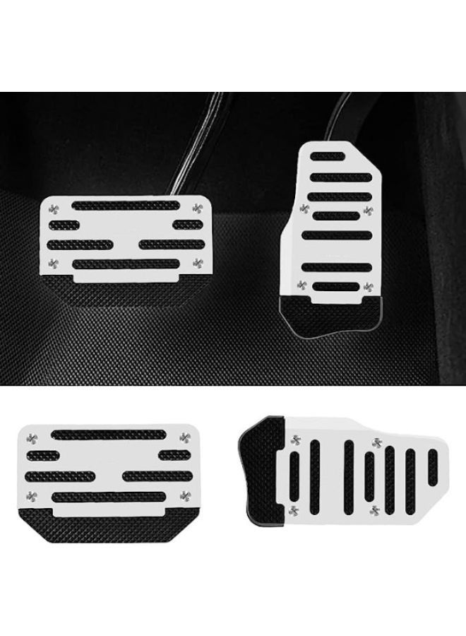 Generic 1 Set Aluminum Alloy Non-Slip Pedal and Sport Brake Pedal Pads - Image 1