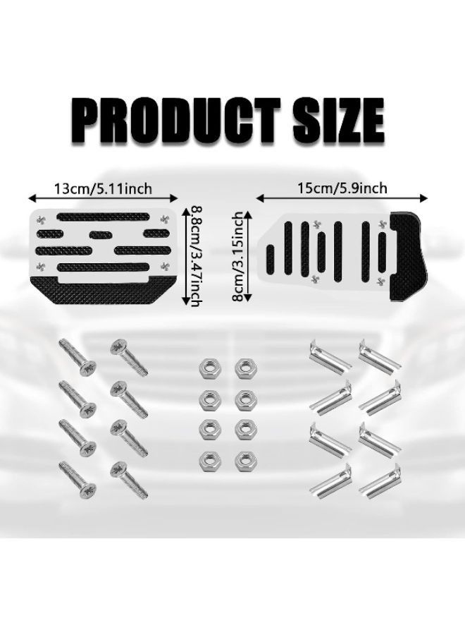 Generic 1 Set Aluminum Alloy Non-Slip Pedal and Sport Brake Pedal Pads - Image 2