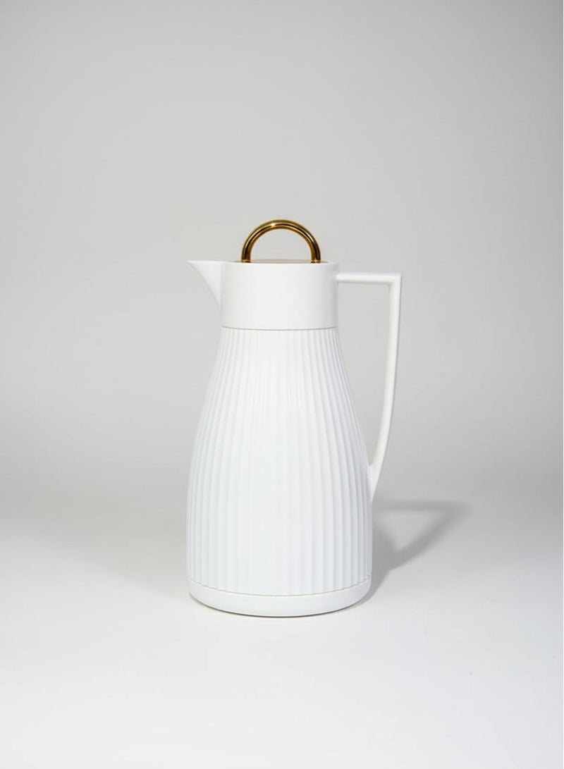 باصرة ترمس شاي وقهوة 1 لتر – عزل حراري يدوم 12 ساعة للحفاظ على نكهتك المفضلة - Image 1