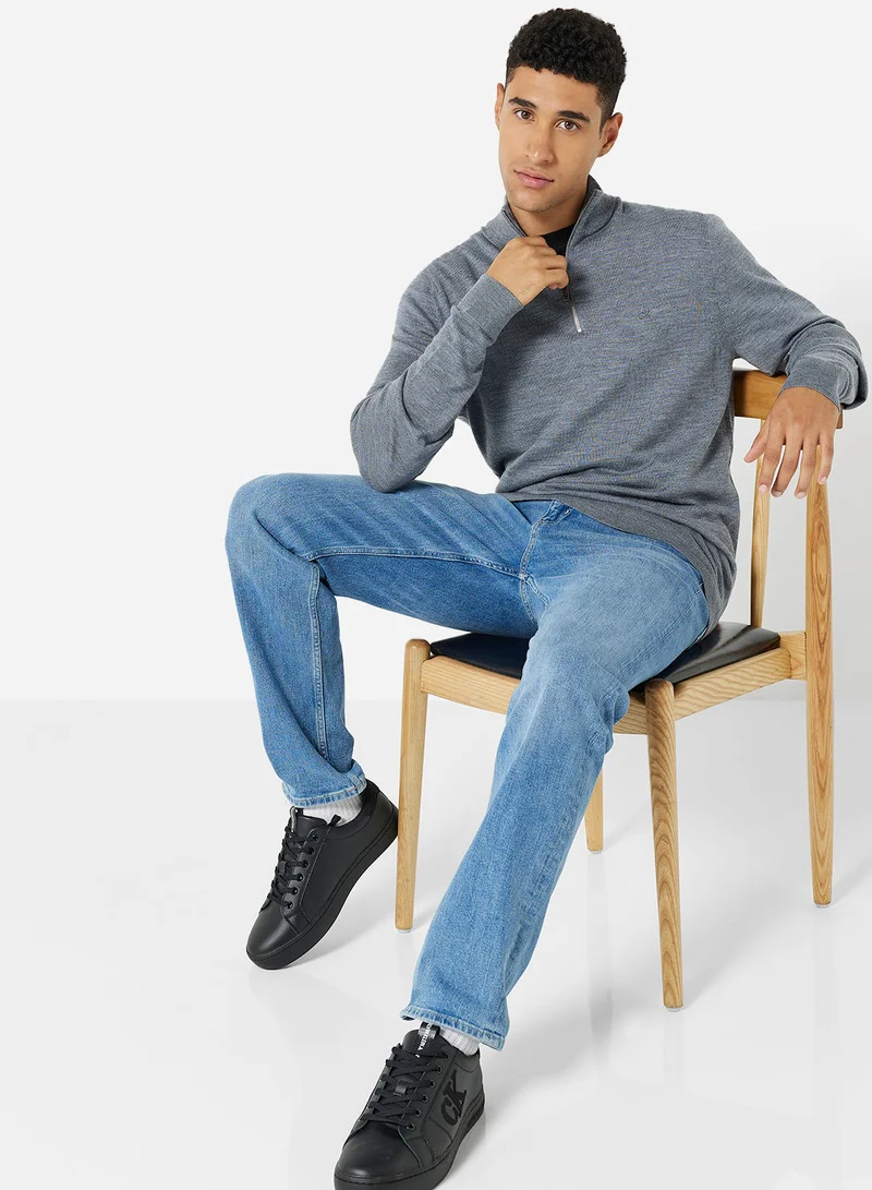 كالفن كلاين SUPERIOR WOOL QUARTER ZIP