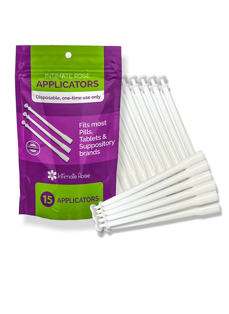 Intimate Rose - Suppository Applicator Fits Most Boric Acid Suppositories 15 Count - Image 1
