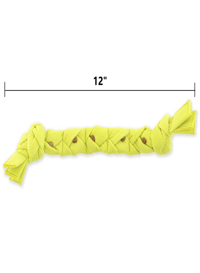 GURU Pet: Squeaking Tennis Snuffle Rope - 12" Small - Dog Toy, Squeak-Snuffle-Tug, Braided & Knotted, 2 Layer Tennis Ball Fabric, Treat Dispensing - Image 2