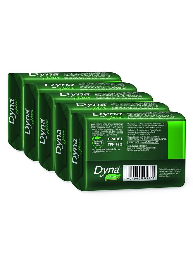 Anchor Dyna Naturals Neem & Tulsi Extract Soap 100G X 5 - Image 5
