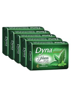 Anchor Dyna Naturals Neem & Tulsi Extract Soap 100G X 5  - Image 1