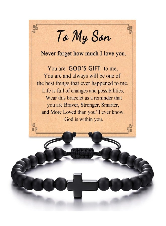 Tarsus Cross Bracelet for Men Teens, Cross Jewelry Christian Gifts for Easter, Christmas, Birthday, Religious ..., average, Stainless Steel, no gemstone - Image 1