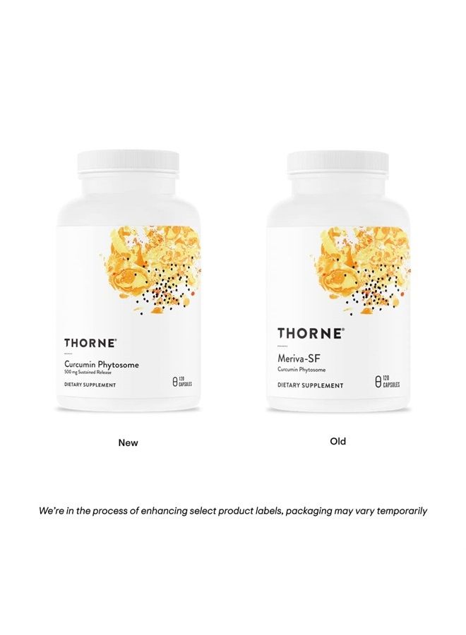 Thorne كركمين فيتوسوم 500 ملغ (ميريفا) - إطلاق مستدام، مدروس سريرياً، امتصاص عالي - يدعم الاستجابة الصحية في المفاصل والعضلات - 120 كبسولة - 60 حصة - Image 3
