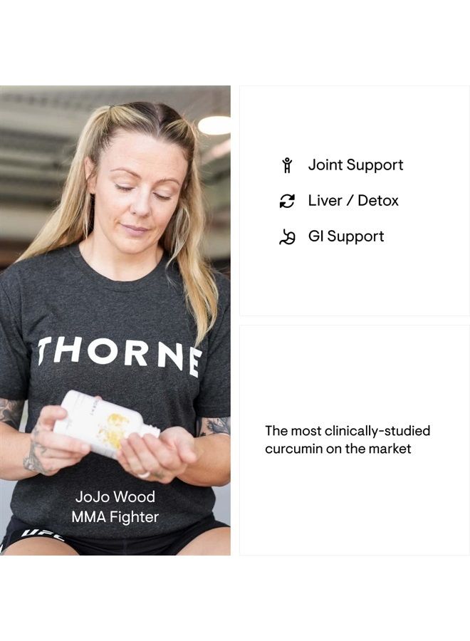 Thorne كركمين فيتوسوم 500 ملغ (ميريفا) - إطلاق مستدام، مدروس سريرياً، امتصاص عالي - يدعم الاستجابة الصحية في المفاصل والعضلات - 120 كبسولة - 60 حصة - Image 5