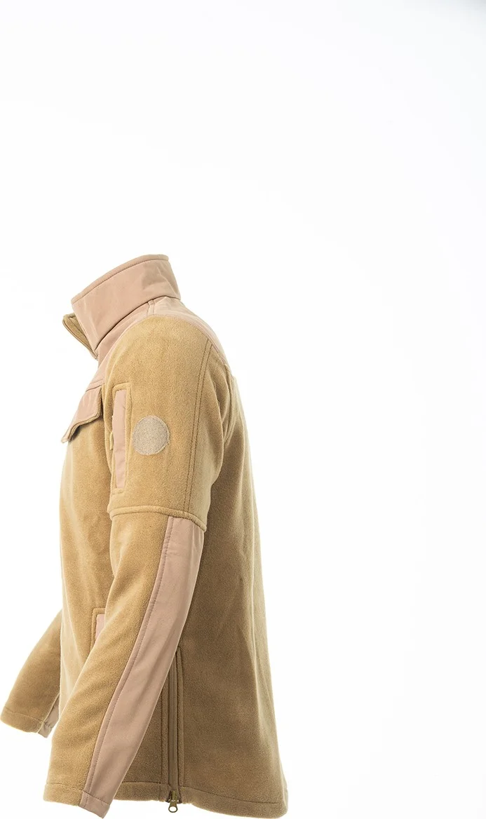 Karcamp 5-Pocket Unisex Fleece Coat with Pocket Flap