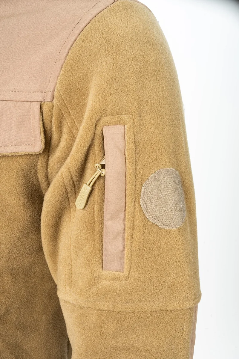 Karcamp 5-Pocket Unisex Fleece Coat with Pocket Flap