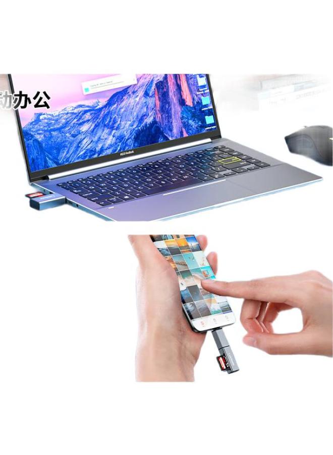 Linkstone Liantuo Usb3.0 High-Speed Card Reader Multi-In, Multifunctional Sd/Tf Two-In Card Reader, Supports Smartphones, Dslr Cameras, Drones, Dash Cams, And Surveillance Memory Cards - Image 1