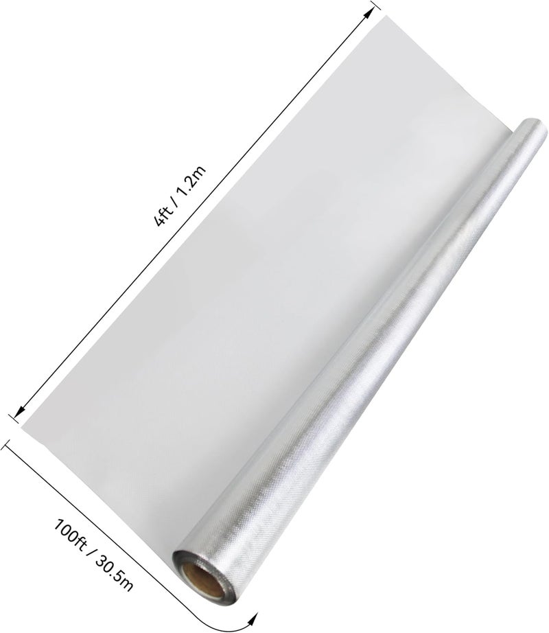 HFS (R) 6Mil Diamond Film Foil Roll Highly Reflective for Grow Room, Greenhouse (4X100FT) - Image 3