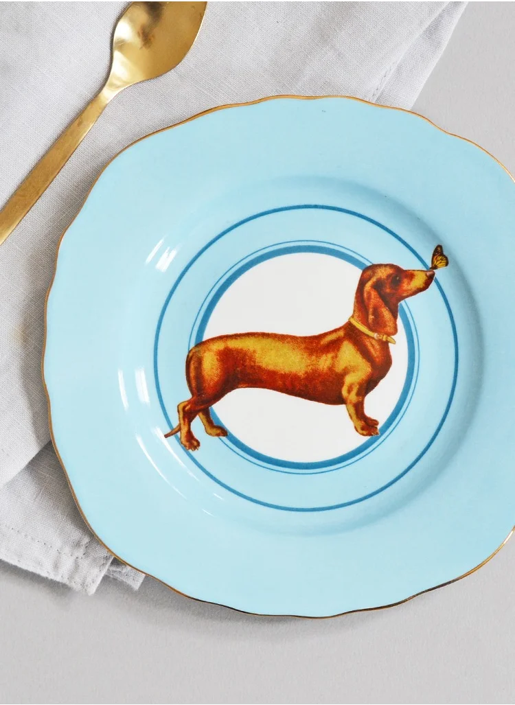 YVONNE ELLEN Yvonne Ellen Sandwich Plate Posh Puppy 22Cm