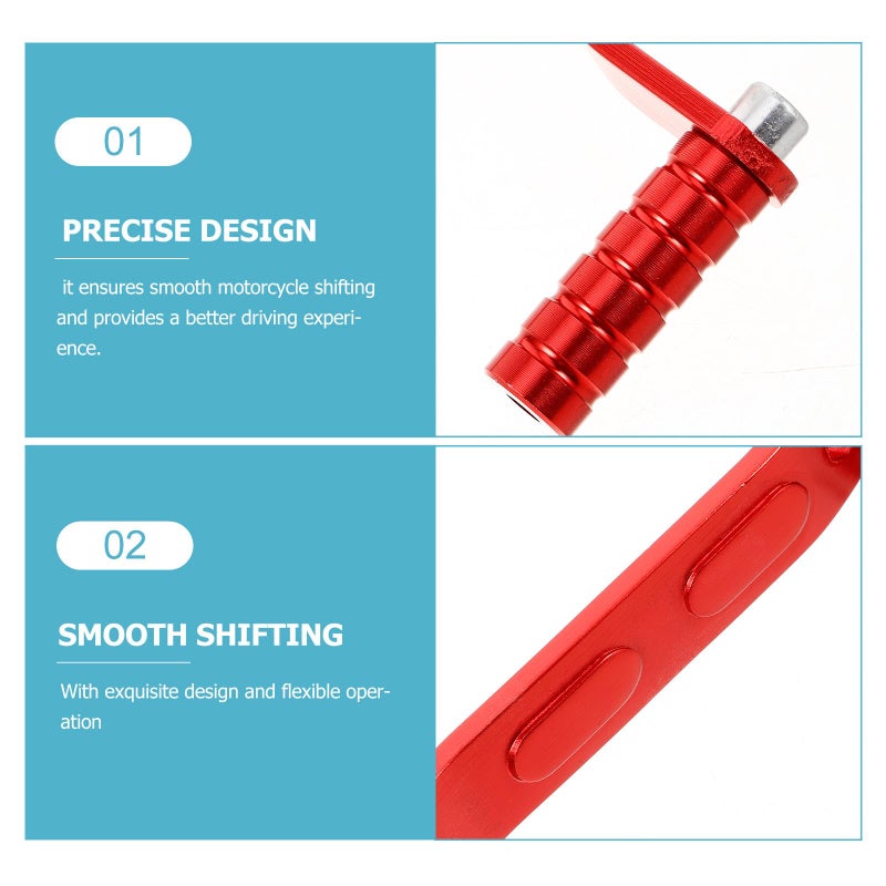 Red CNC Motorcycle Shift Lever Gear Lever Compatible with Pit Bike Dirt Bike Powersports - Image 4