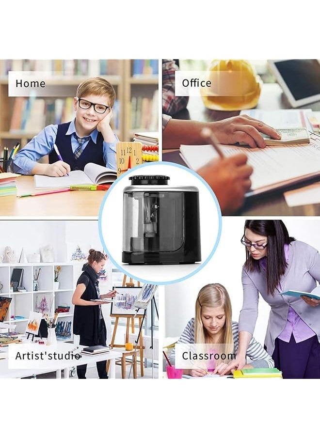 DMG TECH Electric Pencil Sharpener Portable Pencil Sharpener Kids For 6 7.8Mm Colored Pencils Fast Sharpening Ideal For Short Pencils For School Pencil Sharpener Classroom Office Home  - Image 5