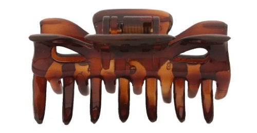 Caravan Traditional With Flair Large Patent Covered Spring Hair Claw In Tortoise Shell - Image 3