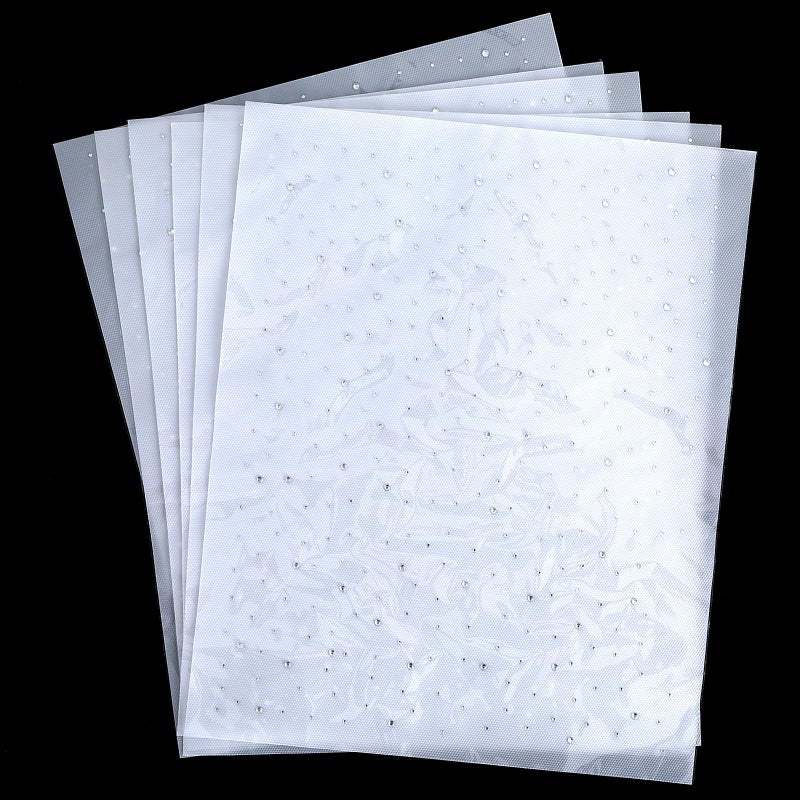 Gegraterwa Iron On Rhinestone Sheets 6 Sheets Hotfix Rhinestones for T-Shirts,Denim,Clothing,DIY Crafts - Image 1