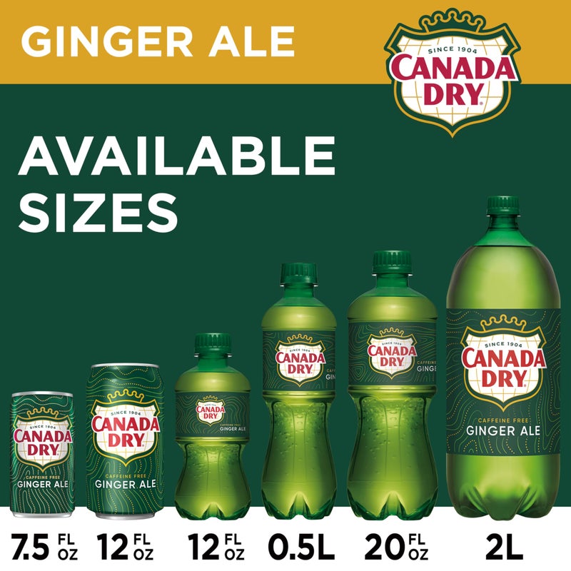 Canada Dry Ginger Ale Soda, 12 fl oz cans, 12 pack - Image 3