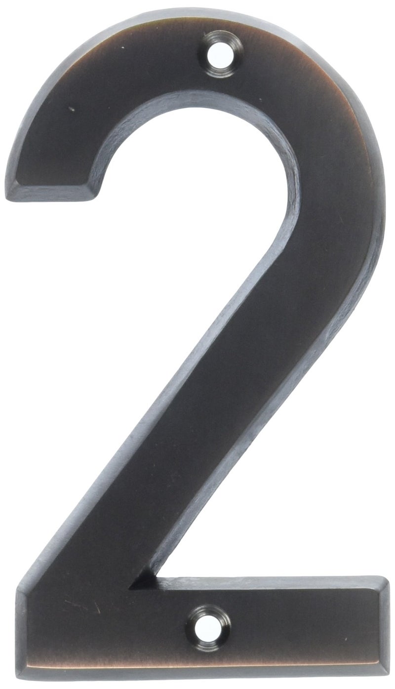 Hy-Ko 4" High Premium Metal House Number, Modern Raised Numbers for Exterior House, Durable Convenient Marking for Home Address with Included Mounting Hardware for Simple Installation - Image 4