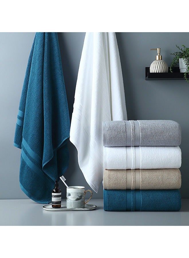 Arabest Two-piece household daily use pure cotton bath towel pure cotton towel thickened absorbent (Brown) - Image 4