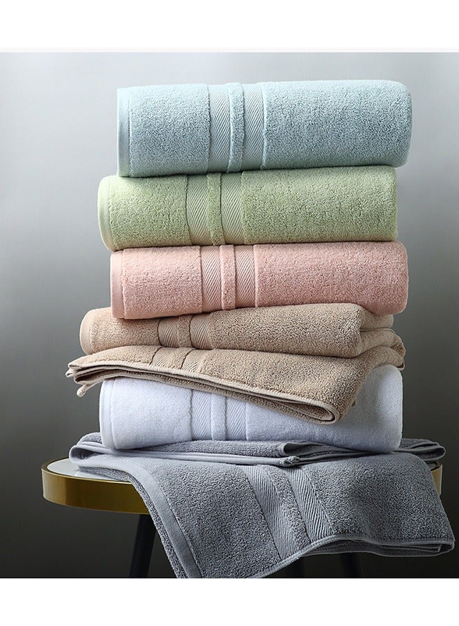 Arabest Two-piece household daily use pure cotton bath towel pure cotton towel thickened absorbent (Brown) - Image 5