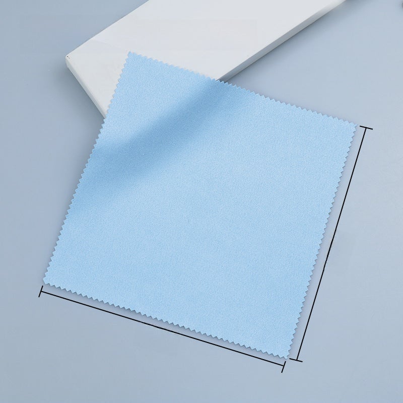 Generic Ultrafine Fiber Glasses Cloth for Jewelry Cleaning 15*15cm blue suede cloth (bulk) 